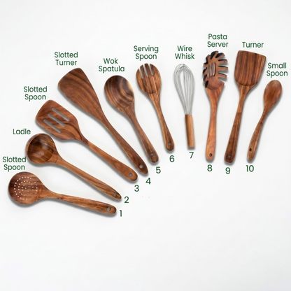 Teak Wood Utensil Set