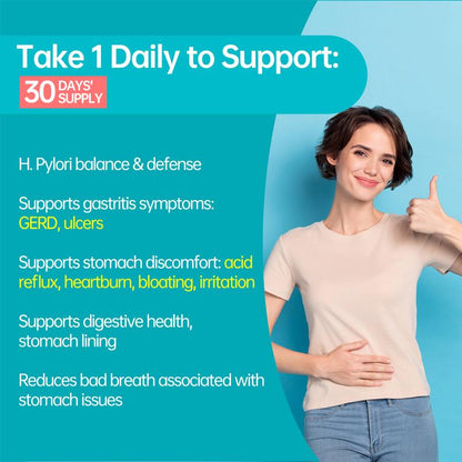 5-in-1 Advanced Pylopass H. Pylori Probiotic Support