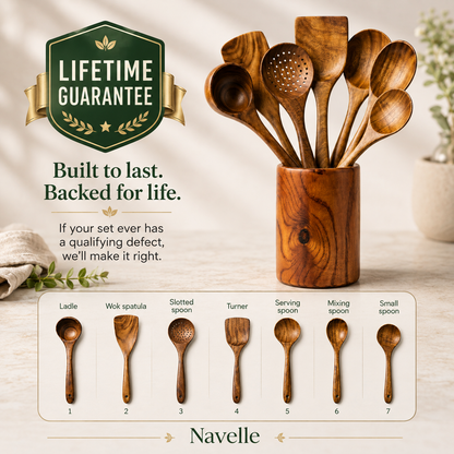 Teak Wood Utensil Set