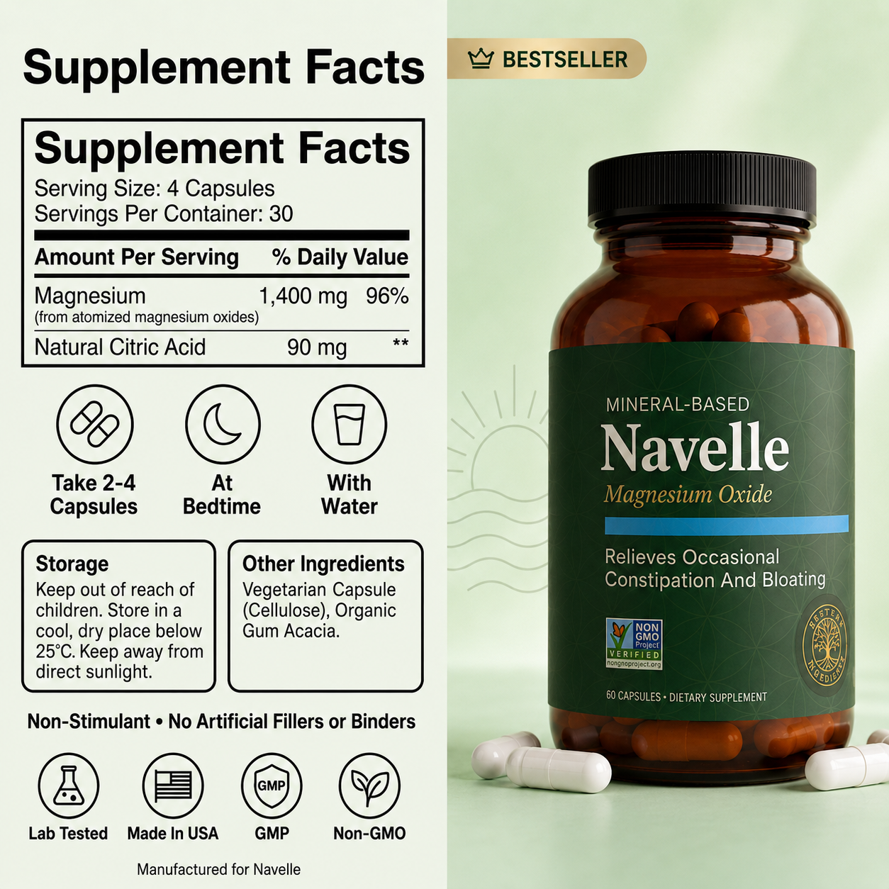 Navelle™ Magnesium Oxide Daily Regularity